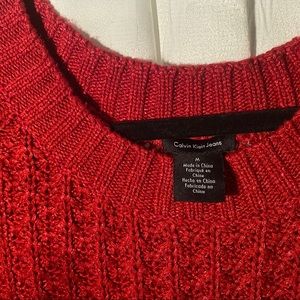 Medium Calvin Klein Red Sweater
